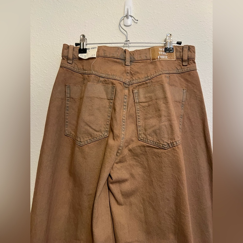 #1007 NWT Free People We The Free Crvy Gia High Rise Wide Leg size 27 - Picture 8 of 8